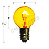 G8, E12 Transparent Candelabra Base Color Bulbs (203B7G8 TRANS)