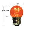 7.5 watt S11 Medium Base Transparent Amber