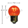 7.5 watt S11 Medium Base Transparent Amber