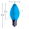 C7 7watt Ceramic Blue bulbs