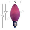 C7 7watt Ceramic Purple light bulbs