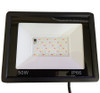 Front view of a 50 watt LED floodlight, showing the diodes and IR Receiver