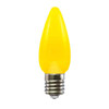 The picture showcases a set of C9 LED E17 Frosted Smooth MINLEON Retrofit Christmas Bulbs in a vibrant and cheerful yellow color. These bulbs are specifically designed for the holiday season, offering a modern and energy-efficient lighting option.

Each bulb features a frosted smooth finish, creating a soft and diffused glow when illuminated. The E17 base ensures easy installation, making them compatible with various lighting setups commonly used during Christmas decorations.

With their LED technology, these bulbs provide energy efficiency and long-lasting performance. They consume less power compared to traditional bulbs, saving energy and reducing electricity costs.

The yellow color brings a sense of brightness, joy, and optimism to your Christmas decor. It radiates a sunny and uplifting ambiance, adding a vibrant pop of color to your holiday displays.

Upgrade your holiday lighting with these C9 LED E17 Frosted Smooth MINLEON Retrofit Christmas Bulbs in yellow. Their modern design, energy efficiency, and vibrant yellow glow will enhance the festive spirit and create a cheerful and inviting atmosphere in your home or outdoor spaces.