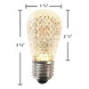 227MSMDS14: S14 E27 Faceted Sign Bulb - 10 Per Pack