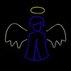 Angel With Halo / Neon Rope Light