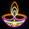 Experience the brilliance of Diwali with our 19" Tall LED Neon Diwali Diya Lamp Motif. This stunning symbol of light and celebration gleams with vibrant LED neon lights, illuminating the festive spirit of the occasion. Standing tall at 19 inches, its intricate design captivates with its radiant glow, perfect for adorning your Diwali decorations. Whether indoors or outdoors, let this lamp motif be the centerpiece of your festivities, spreading joy and prosperity to all who behold its luminous beauty.