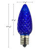 100C9USMD: C9 E17 Faceted LED Bulbs  25pc/Bag