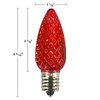 100C9USMD: C9 E17 Faceted LED Bulbs  25pc/Bag