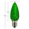 100C9USMD: C9 E17 Faceted LED Bulbs  25pc/Bag