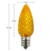100C9USMD: C9 E17 Faceted LED Bulbs  25pc/Bag