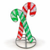 Green and Red Candy Cane LED Display 4 Foot Tall
