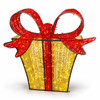 Red Ribbon Gift Box LED Display 4 Foot Tall