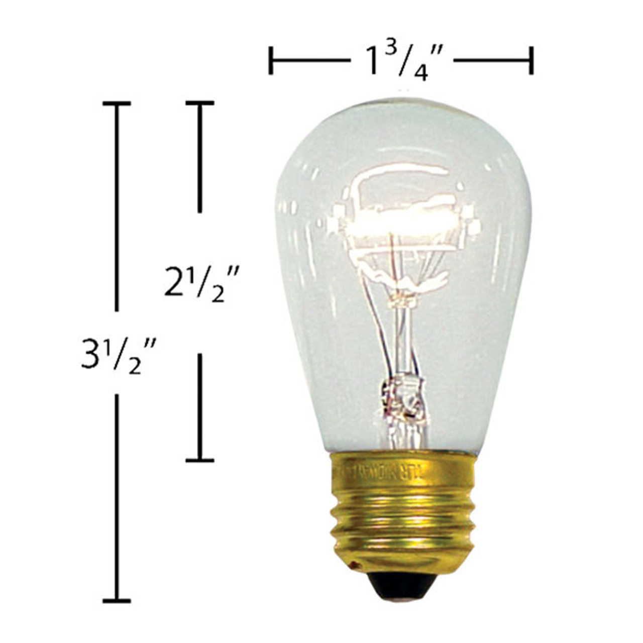 iDea Luce サテンバルーンブルゾン イエロー LUXRITE S14 Edison LED Yellow Light Bulbs, 0.5W, Colored LED