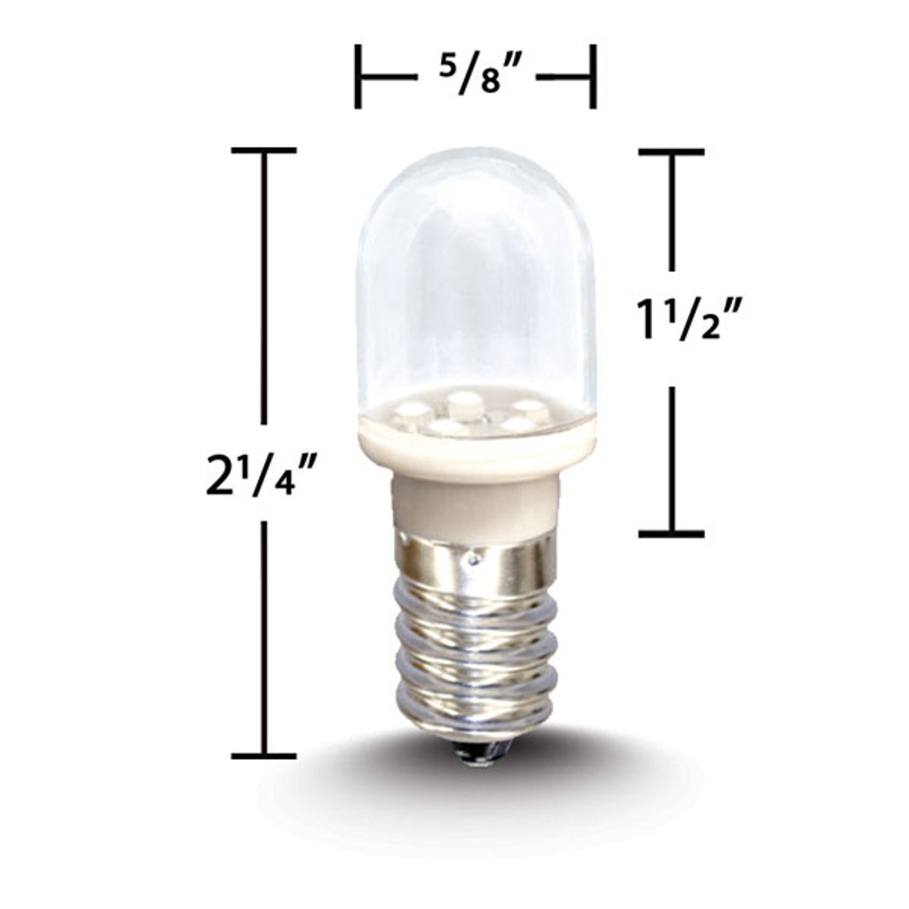 Low Voltage White T5 E-14 Base - 25/Pack (227T5SMDLV)