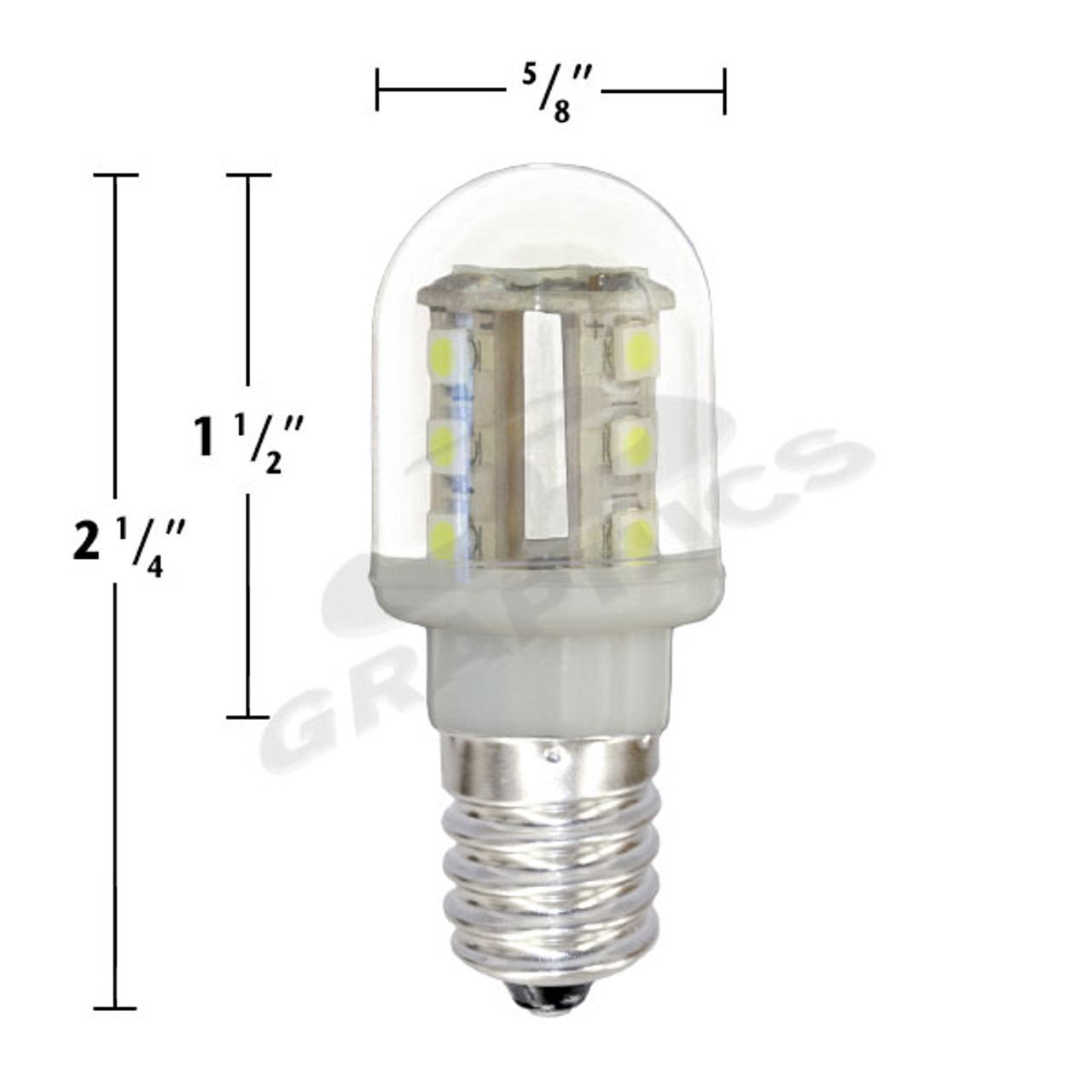 16 smd led t5 e14 turbo replacement midway brand pack 25 bulbs 227t5smd16 w action lighting inc