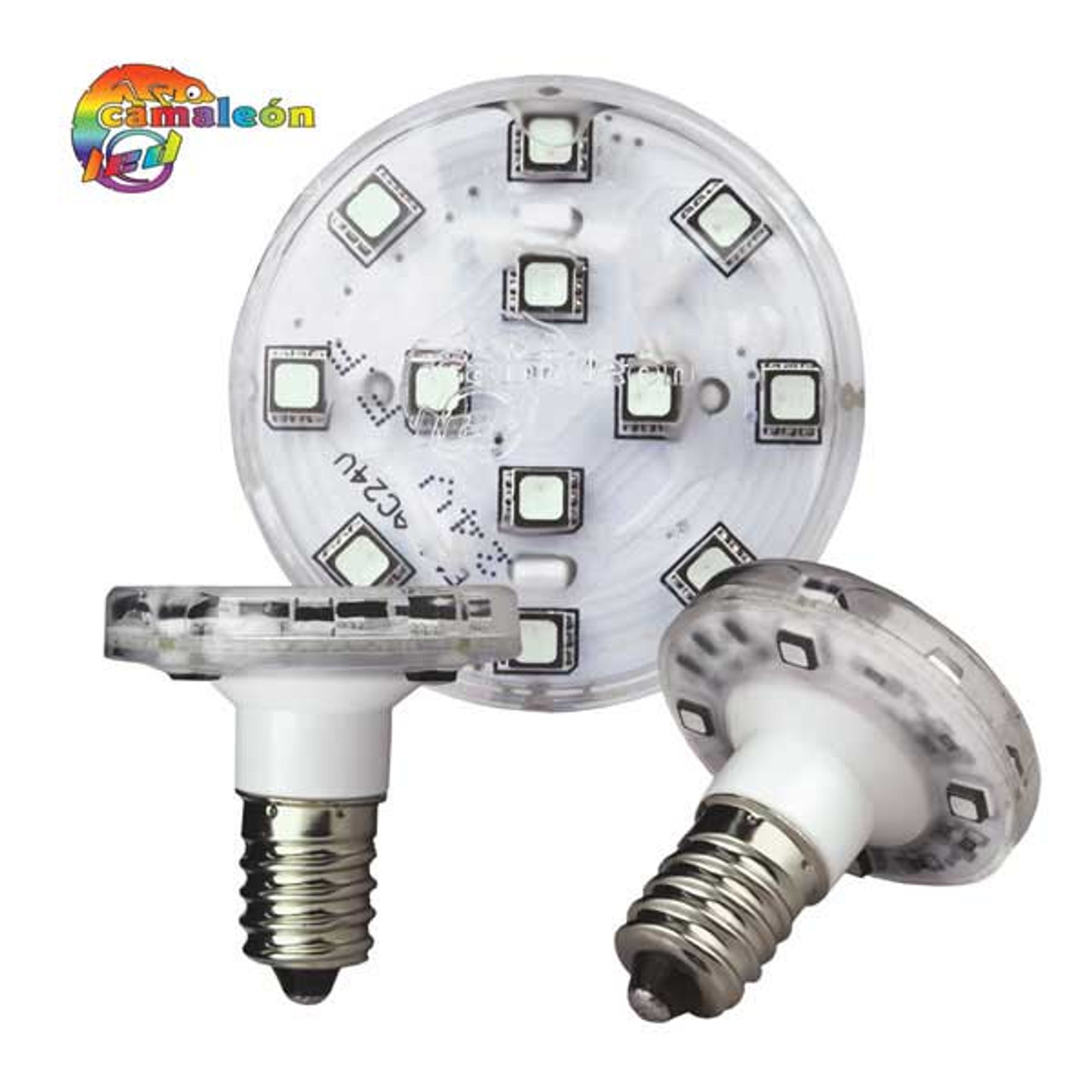 twintig Verslinden rand Camaleon E14 Pre-Programmed RGB SMD LED Auto Bulbs (227LEDCE14A) - Action  Lighting™, Inc.