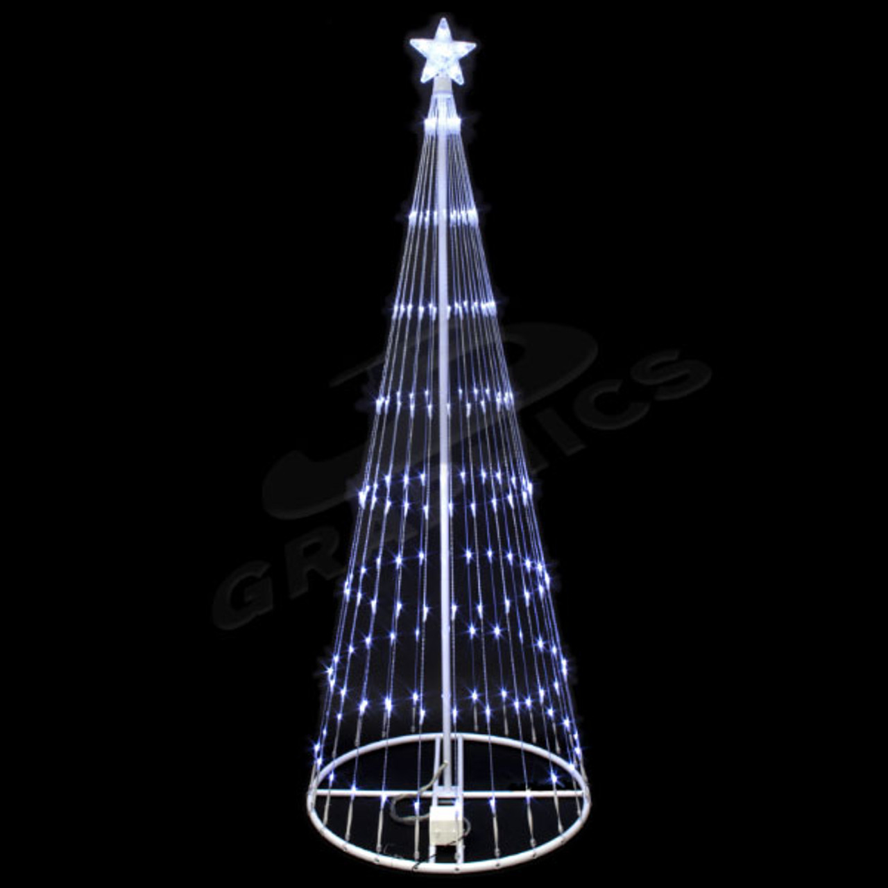 conical christmas lights