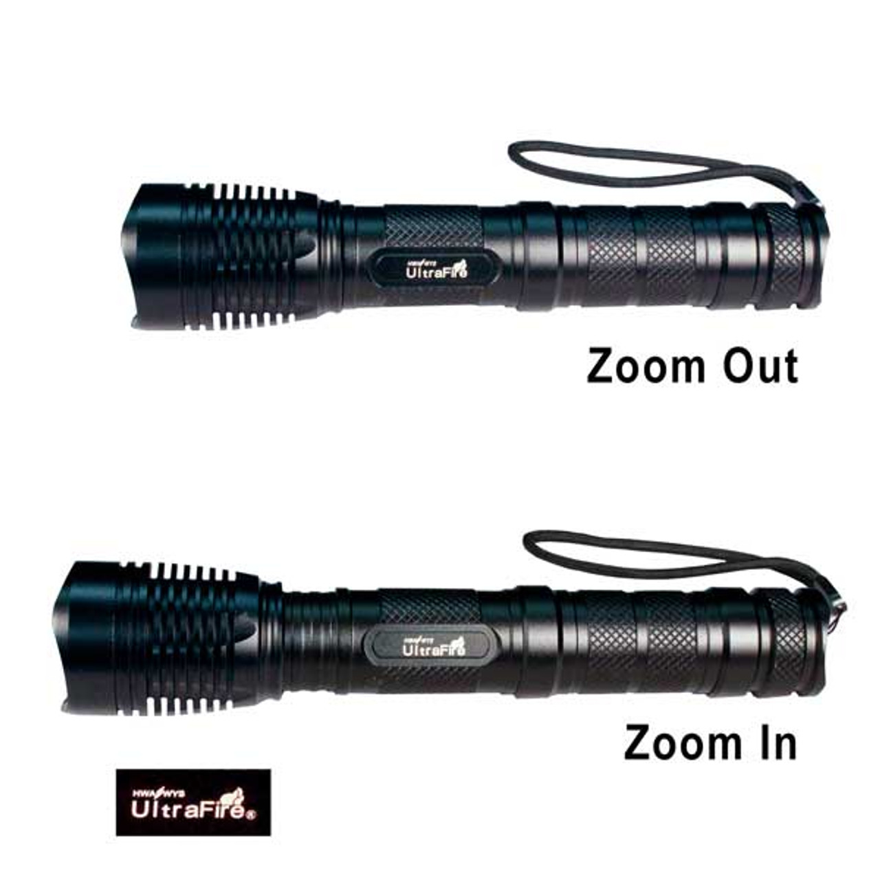 UltraFire CREE LED Flashlight with Zoom Lens (227FLASH/4)