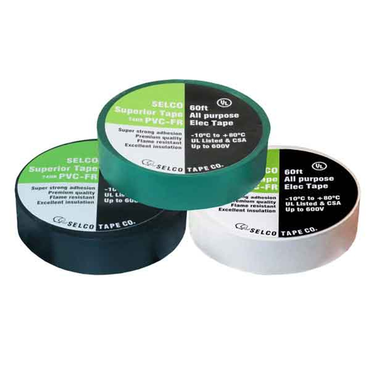 PVC Electrical Tape - 3/4 x 60ft - White