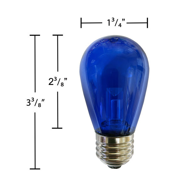 Impact Resistant S14 Bulb - Perfect for Outdoor Sign Lighting