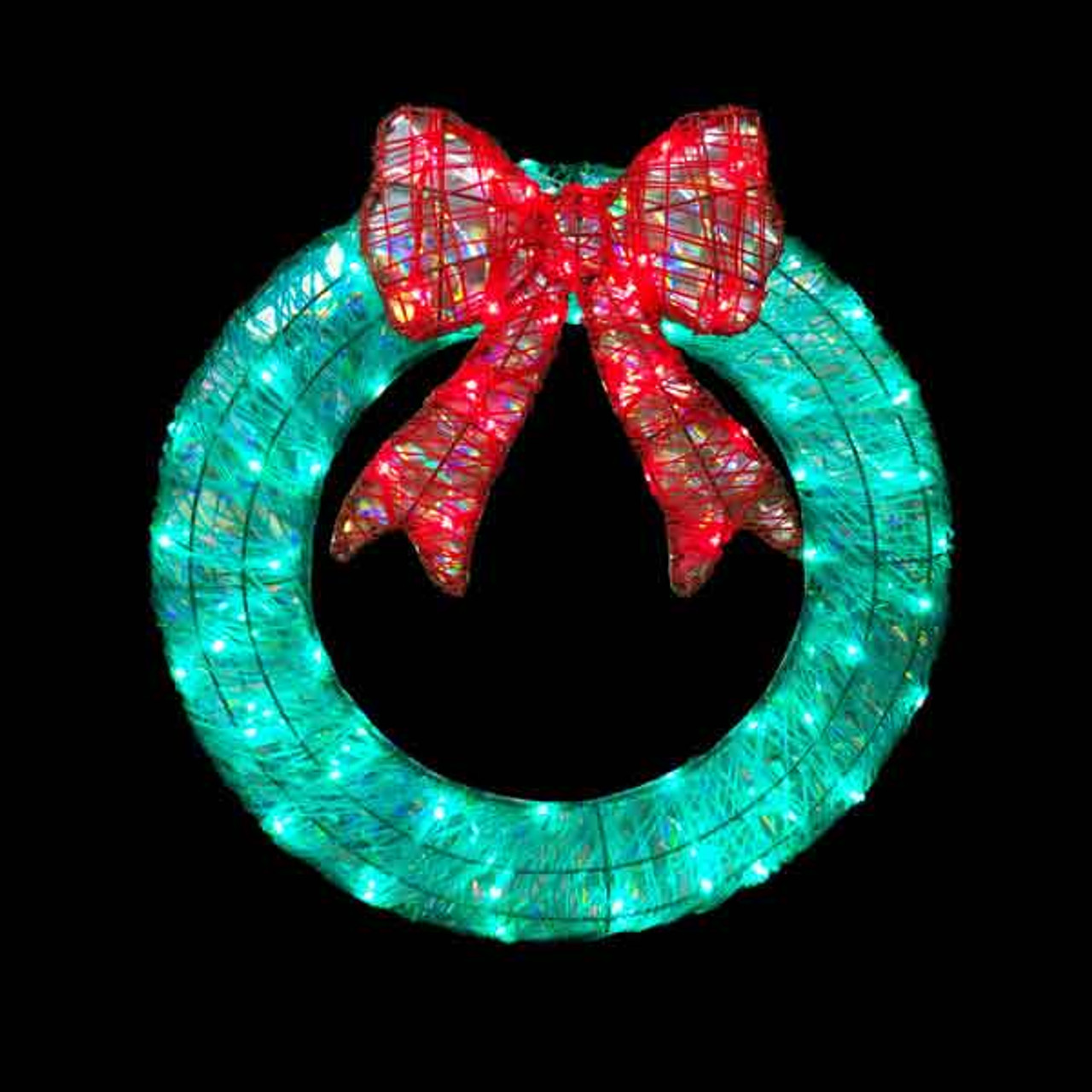 3D Mirrored Wreath 25 Inch – Elegant Holiday Decor