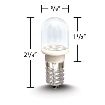SMD T5 E14 Base Bulbs (227T5SMD/W) - Action Lighting™, Inc.