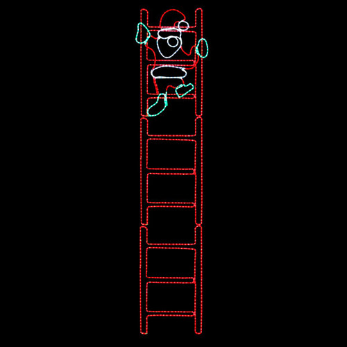 100MOL1503: Santa Climbing Ladder 9 Foot