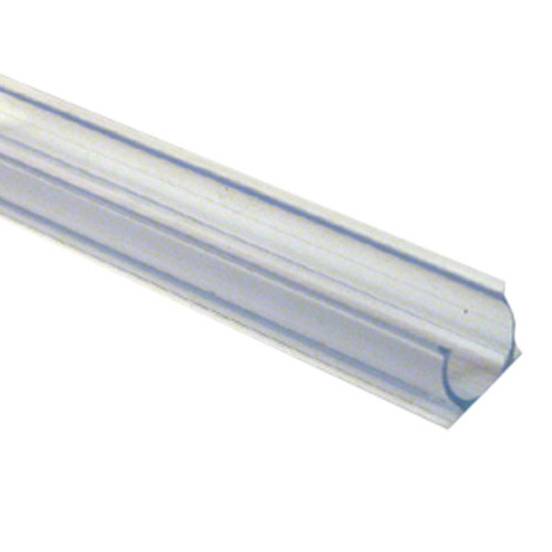 3/8"  4' CLEAR PVC MOUNTING TRACK FOR CROWN ROPE LIGHT - 10/PCS