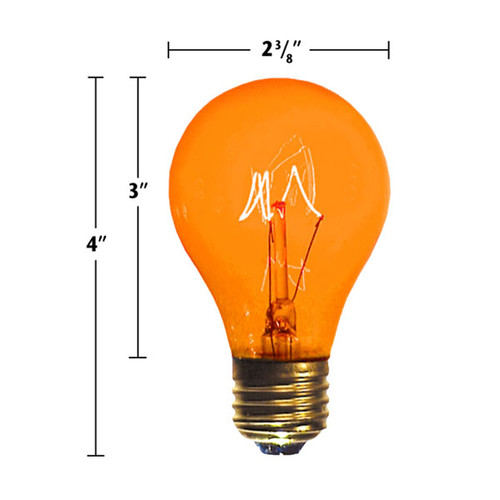 25 watt A19 Amber
