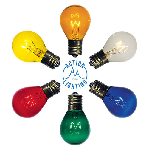 10 watt S11 Transparent Color Options