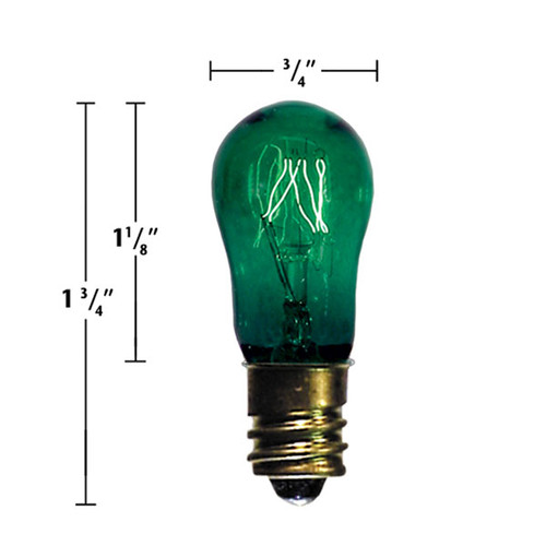 S6 6watt Transparent Green