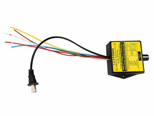 A polarized plug makes safely powering the controller easy - just plug it in. Pre-stripped output wires make installation a breeze.