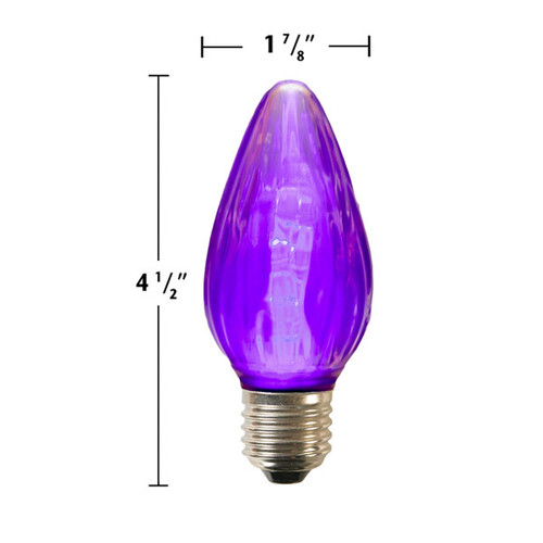 F15 E27 LED Decorator Medium Base Bulbs Purple