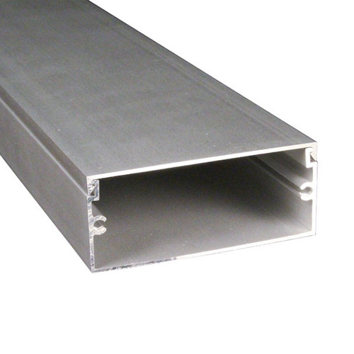 1 3/4" x 3" Clear Anodized Aluminum Channel - complete