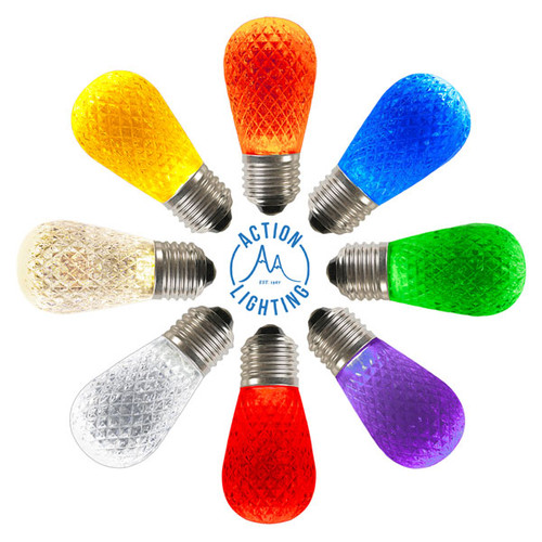 227MSMDS14: S14 E27 Faceted Sign Bulb - 10 Per Pack