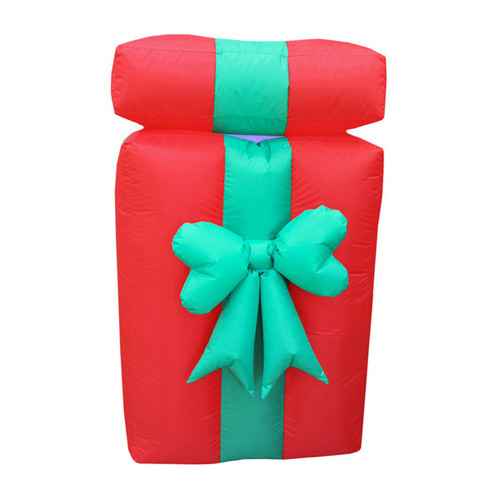 Santa Up & Down Yard Inflatable - Down View