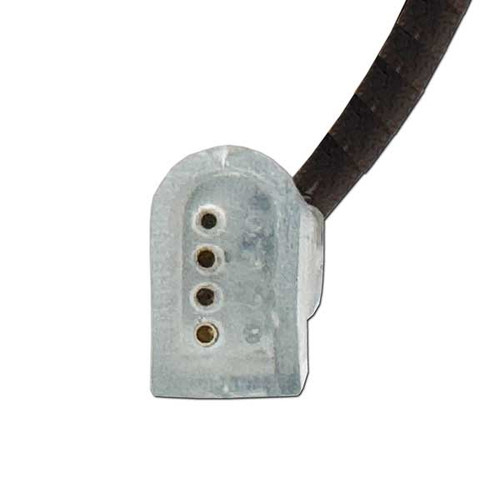A high-quality 4-wire power cord, specifically designed for 110V RGB neon rope lights, is displayed in the image. The cord is 5 feet long, featuring a robust, black outer insulation for durability and protection. The connector has four distinct wires, each color-coded to correspond with RGB lighting channels, allowing for easy and accurate installation. The cord’s flexible design is highlighted, indicating its suitability for various indoor and outdoor applications.