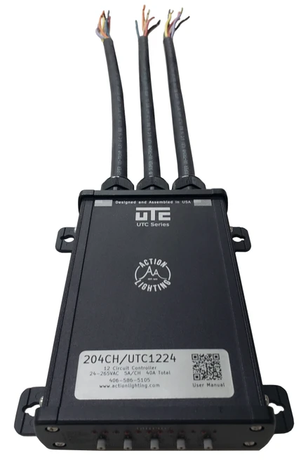 The aluminum case and waterproof cable glands keep the controller cool and ensure reliability in harsh conditions.