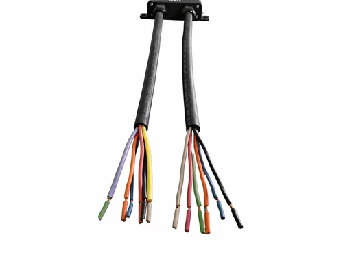 The 18-inch long, waterproof cables safely carry power to and from the controller and enhance reliablity in demanding environments.
