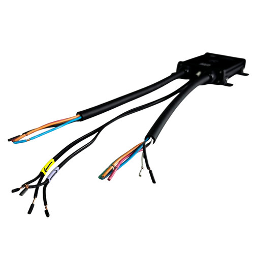Pre-stripped output wires make installation easy.
