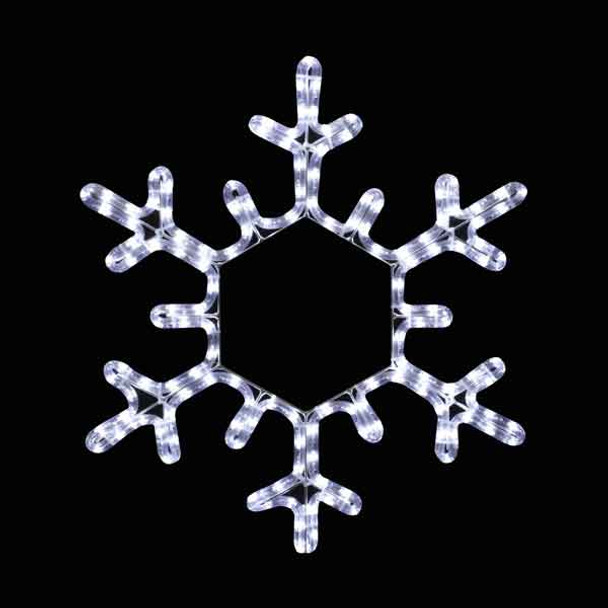19" LED Snowflake Window Silhouette Motif Display