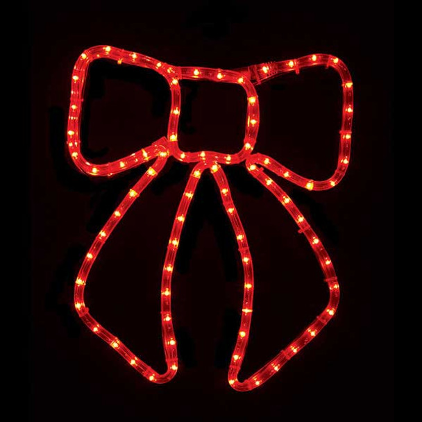 Red LED Bow Window Display