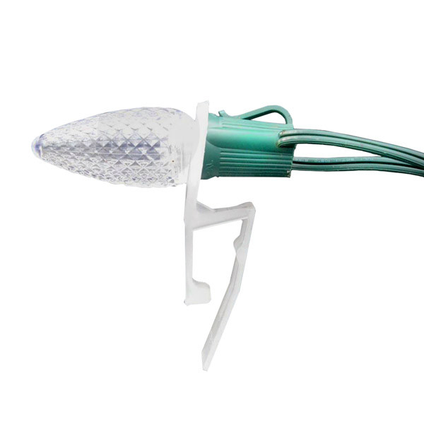 C7 / C9 TuffClip Christmas String Light Mounting Clips For Gutters