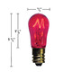 S6 6watt Transparent Red