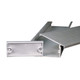 1 3/4" x 3" Clear Anodized Aluminum Channel -  Shown with optional End Cap