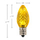 The picture showcases a set of C7 LED E12 Faceted MINLEON Retrofit Christmas Bulbs in a radiant and cheerful yellow color. These bulbs seamlessly blend the classic elegance of faceted design with the energy efficiency and long-lasting performance of LED technology.

Designed with an E12 retrofit base, these bulbs can easily replace traditional incandescent bulbs in your existing Christmas light strings. The faceted design adds a touch of sophistication and reflects light beautifully, creating a captivating visual effect.

When illuminated, these yellow LED bulbs emit a vibrant and sunny glow, infusing your space with warmth and positivity. The yellow color represents happiness, joy, and the spirit of celebration, creating a festive and uplifting atmosphere.

Upgrade your holiday lighting with these C7 LED E12 Faceted MINLEON Retrofit Christmas Bulbs in yellow. Let their radiant glow bring a burst of energy and cheer to your decorations, making your space a vibrant and joyful showcase that will brighten the holiday season for all.