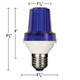 SMD LEDCompact E27 Medium Base Tower Strobe - Blue