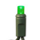 25' LED 70 Wide Angle 5mm Mini Light Set (100LEDWA704) Green