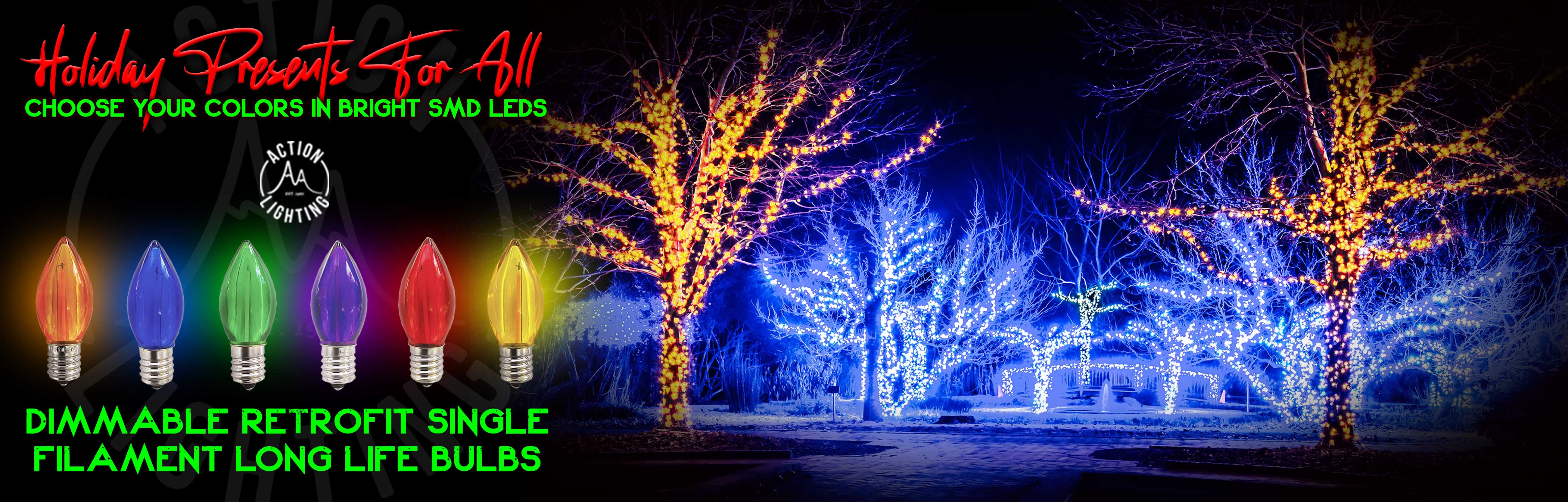 Home & Commercial Holiday Light Supplier | Action Lighting