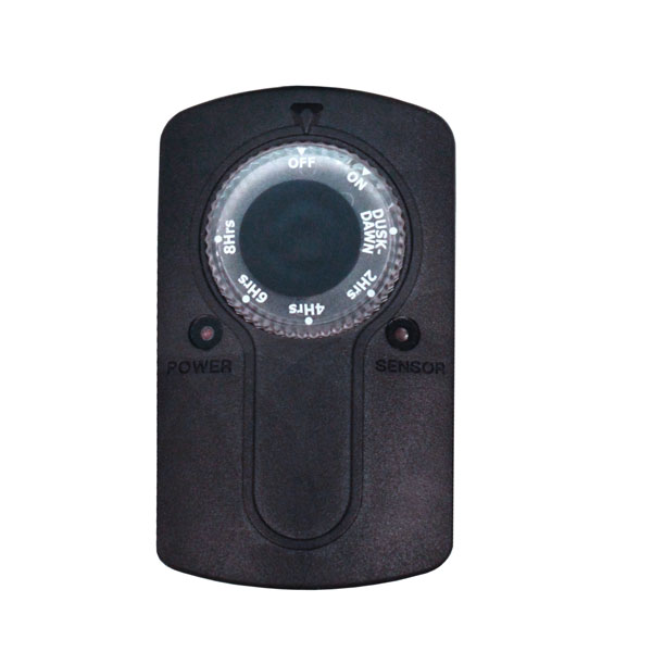 24 Hour Solar Raintight Timer With 2 Outlets – Weatherproof
